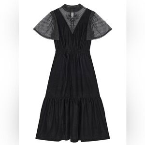 Christina Hendricks X Joanie - Immortal Flower High Neck Velvet Maxi Dress